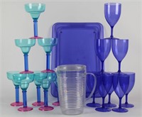 Plastic Margarita & Wine Glasses & Pitchers