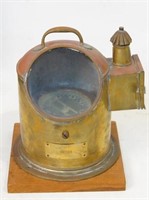Antique Brass Maritime Candlelight Compass
