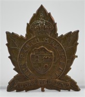 WWII THE PERTH REGIMENT (STRATFORD) BADGE