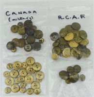 QTY. CANADIAN MILITARY BUTTONS