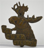 4TH CANADIAN MOUNTED RIFLE REGIMENT BADGE