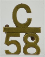 CEF #58 TORONTO COLLAR BADGE