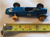 blue matchbox car by Lesney