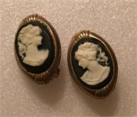 Cameo earrings