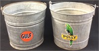 GULF AND POLLY GAS BUCKETS