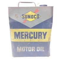 2 GALLON 1960’S SUNOCO MERCURY OIL CAN