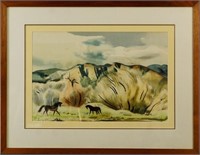 Millard Sheets (1907-1989) Watercolor