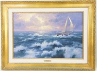 Thomas Kinkade  18"x27" Giclee Seascape on canvas