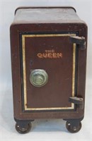 Antique Cast Iron "Queen" Roll Top Safe