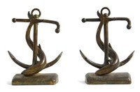 William Boogar Jr  (1893 - 1958) Bronze Bookends