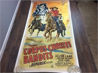 Original 1940’s Corpus Christi Bandits Poster