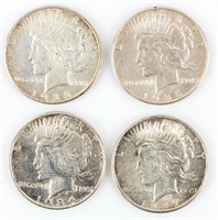 Coin 4  Key Date Peace Silver Dollars