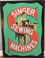 Vintage Singer Sewing Machines Metal Sign
