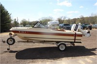 15' Sierra Fiberglass ski boat