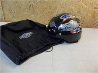 Harley Davidson 1/2 Helmet - w/ Bag