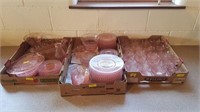 Lot of Pink depression dishes
