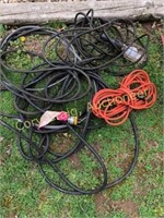Extension cords and drop light