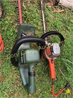 Pair of electric hedge trimmers, black & decker;