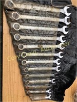 Craftsman Combonation Wrench Set, Size: 3/8-1”1/4