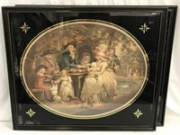Pair of Beautiful Colored Engravings 19th Century