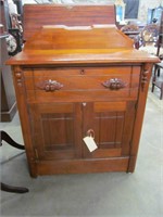 Victorian Walnut Washstand with Fruit Carved Pulls