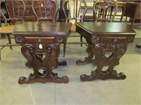 Carved Side Tables