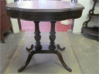 Occasional Table  Double Pedestal