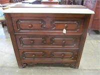 Walnut Chest with Marble