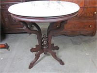 Marble Top Victorian Table