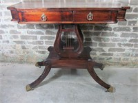 Double Lyre Console Table
