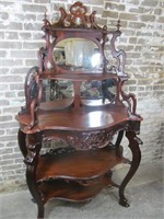 Etagere Fabulous Carved 3 Mirrors Drawer