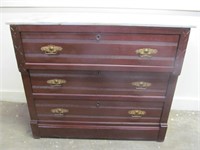Marble Top Eastlake Chest