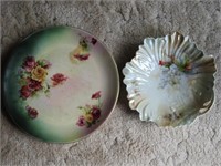 LOT OF 2 MISC SERVING PLATES