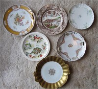 LOT OF 6 MISC. CHINA PORCELAIN PLATES