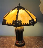 VINTAGE LAMP WITH 2 PULL CHAINS