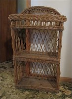 3 SHELF WICKER STAND