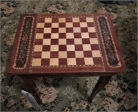 MADE IN ITALY LACQUERED INLAID GAME TABLE