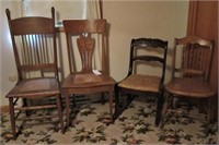 LOT OF 4 VINTAGE CHAIRS