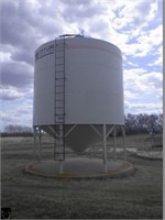 Taylor Ind 100 ton 16' diameter steel hopper bin