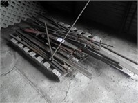 Pallet of misc flat iron, angle iron, c channel et