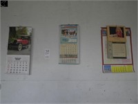 4 antique calendars