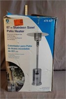 87 in stainless steel patio heater
