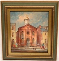 MELVIN MILLER 20TH C. BALTIMORE OIL ON CANVAS, ST.