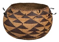 VERY FINE NORTHERN CALIFORNIA BASKETRY BOWL