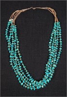 TURQUOISE AND HEISHI BEAD NECKLACE