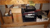 Shelf of miscellaneous computer parts