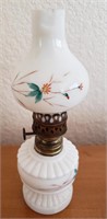 Decorative Mini Milk Glass Lamp