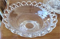 Ribbon Design Glass Bowl