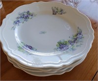 4pc Antique Plates - Royal Austria