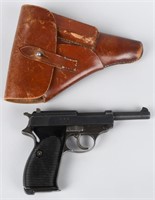 WALTHER  P38, 9MM PISTOL, & HOLSTER, 1945